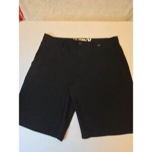 Hurley Shorts Mens Size 36 Black Chino Beach Casual Skater Surfer Beach Dad Golf